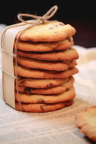 曲奇饼饼干酥脆下午茶美味零食美食摄影图