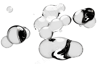 透明无背景水滴液体17免扣元素