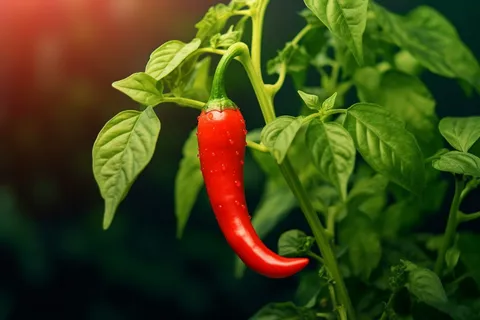 红辣椒种植蔬菜摄影图