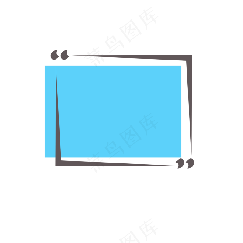 卡通聊天对话方框气泡可爱边框PNG透明免抠装饰图案 PS设计