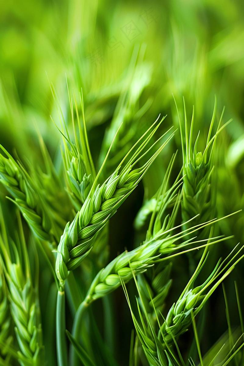 小麦麦穗芒种绿色小麦摄影图(2688x4032)