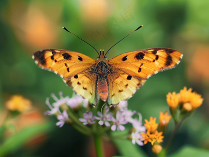 蝴蝶春天花丛蝶恋花摄影图