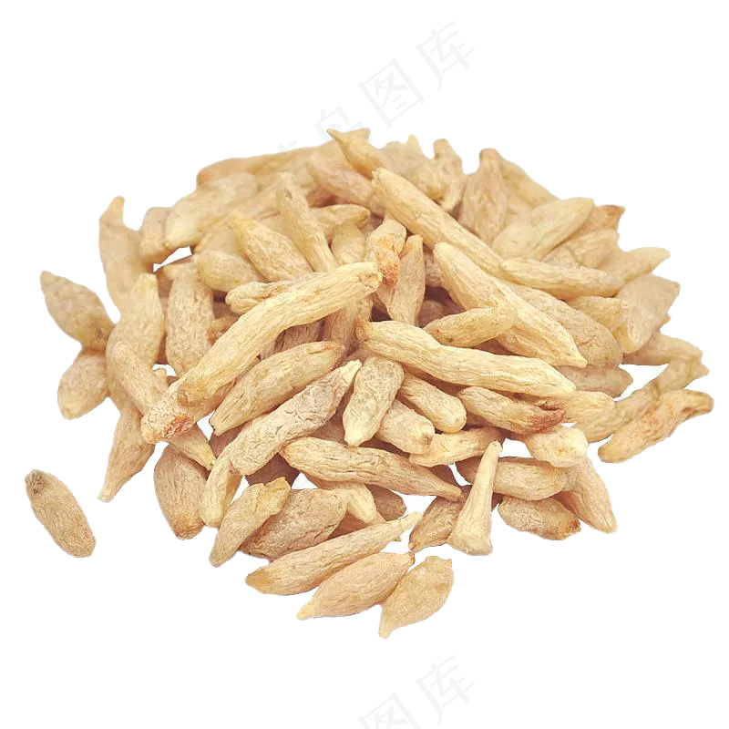 一堆麦冬药材