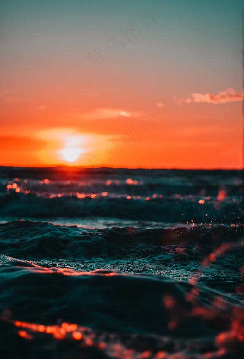 夕阳晚霞图片