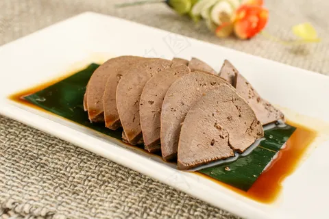 凉拌猪肝凉菜美食