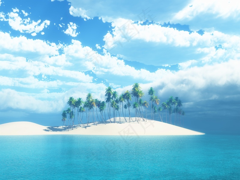 大海沙滩图片
