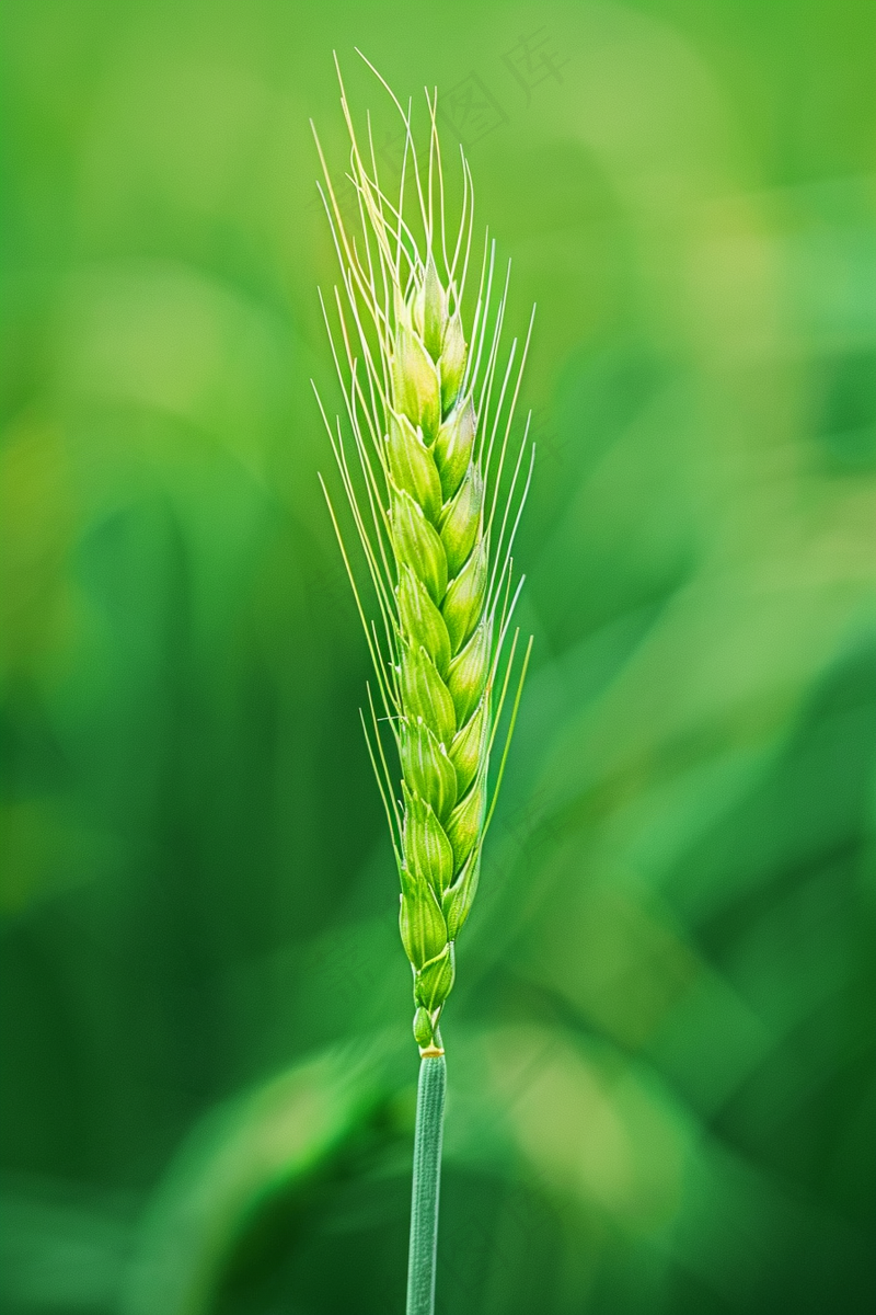 绿色小麦麦穗小满芒种摄影图(2688x4032)