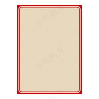 红色中国风复古边框背景