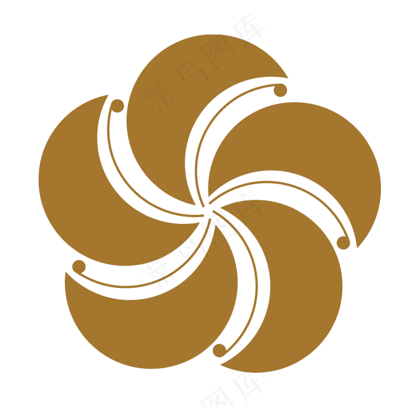 日系和风免扣复古图案元素 (151)