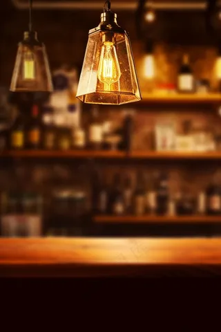 简约大气灯复古背景