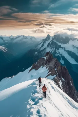 雪山山峰冰雪背景