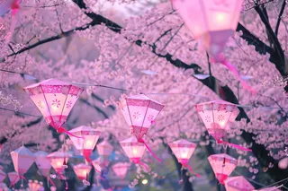 春日樱花花朵摄影图