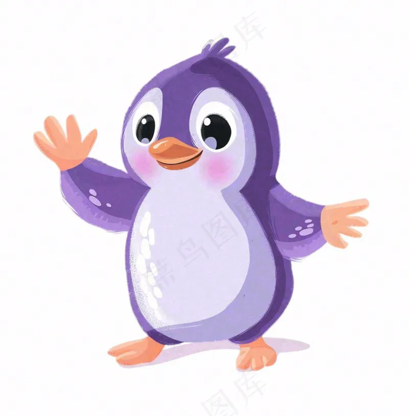 企鹅动物可爱卡通插画免抠(1024x1040)