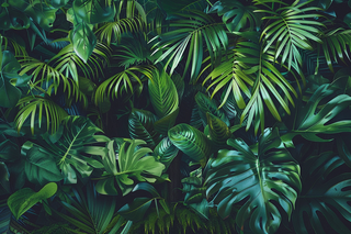 热带雨林植被植物摄影图