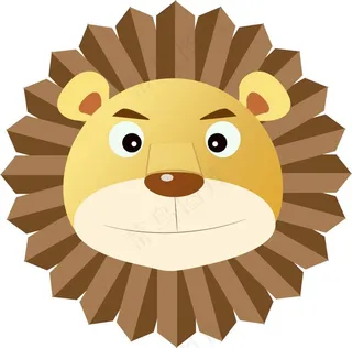 卡通狮子Ai绘制