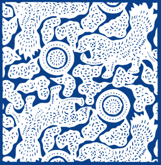 古代青花瓷图案花纹中国风图案祥云纹理传统图腾PNG免扣素材