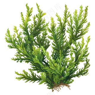 免抠绿色的海藻