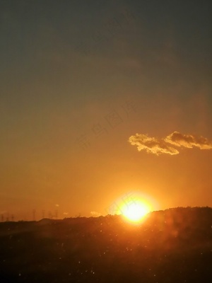 冬日风景夕阳落日