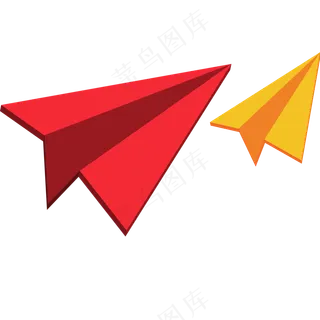 卡通手绘箭头纸飞机PNG免抠元素图片海报背景儿童装饰漂浮