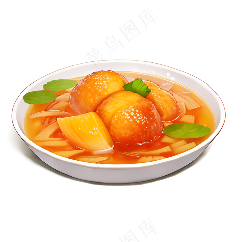 橙色果冻糕点美食西式69