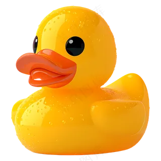 免抠玩具小黄鸭