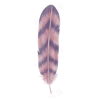 水彩羽毛免扣