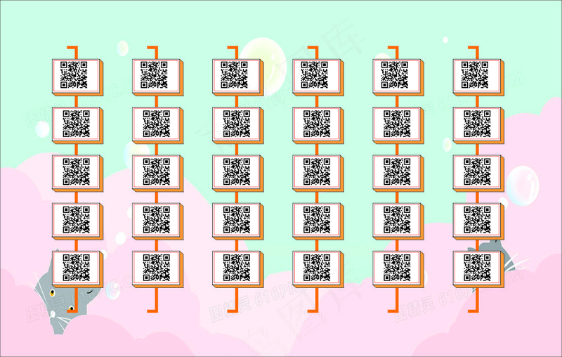 互动答题墙cdr矢量模版下载