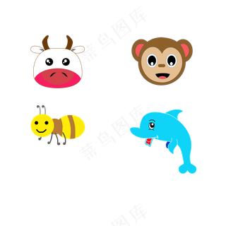 卡通动物头像