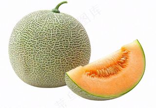 哈密瓜水果实物免抠