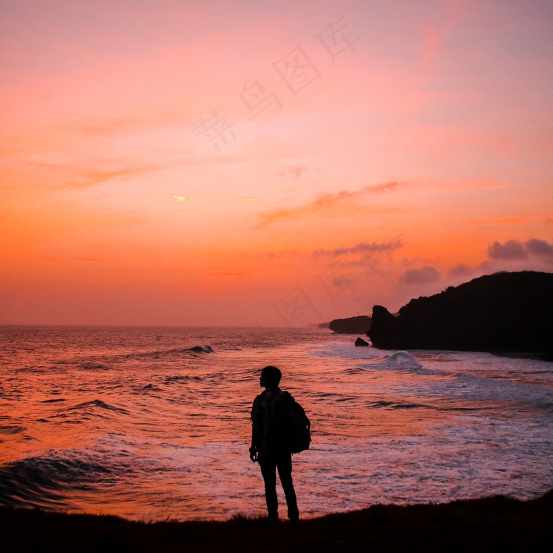 夕阳晚霞图片