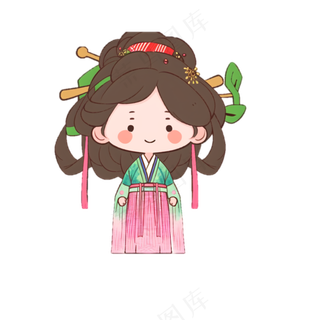 可爱Q版汉服卡通女生 (13)