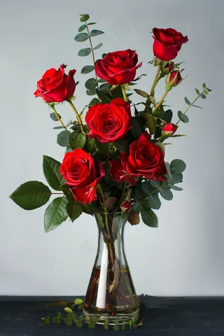 玫瑰花鲜花花朵摄影图