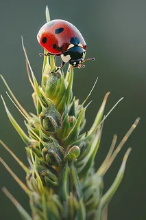小麦绿色麦穗小满芒种粮食丰收摄影图