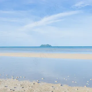 大海沙滩图片