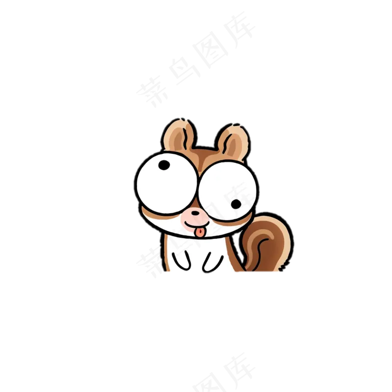 小松鼠 儿童简笔画 卡通小动物 免抠透明底