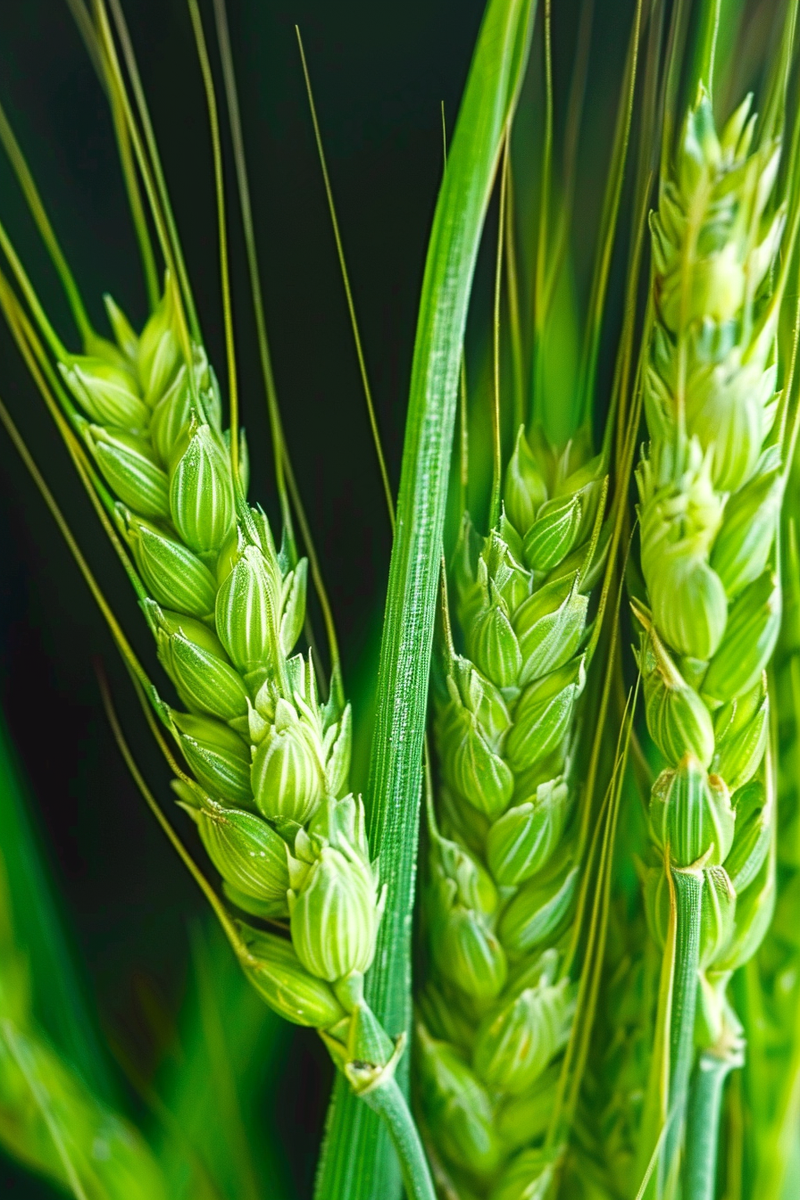 绿色小麦麦穗小满芒种摄影图