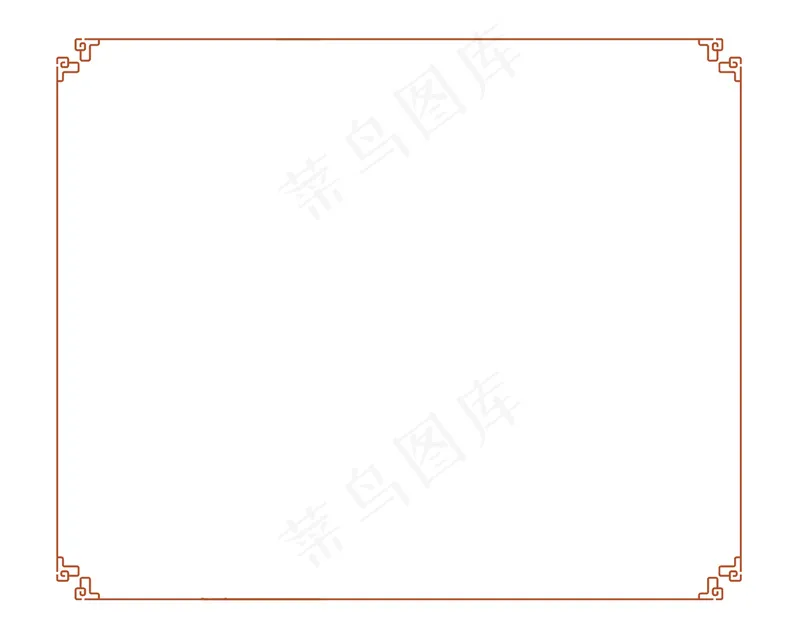 传统中国风免抠线框psd模版下载