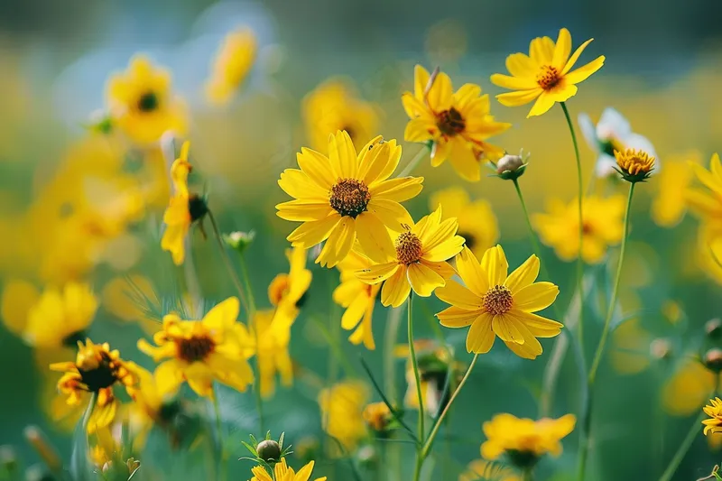 春天小雏菊金菊花朵植物摄影图(4032x2688)