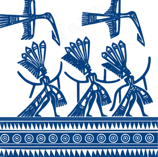 古代青花瓷图案花纹中国风图案祥云纹理传统图腾矢量AI设计素材