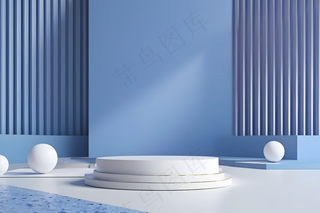 极简现代几何风格高级质感展示台图片