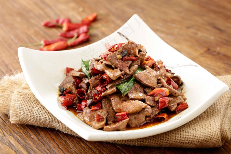 猪肝炒肉特色美食