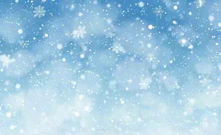 雪花飘落蓝色白雪背景立冬冬至大雪小雪卡通插画背景