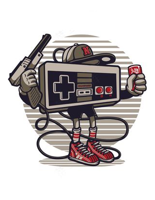 赛博朋克手绘动漫人物 (55)