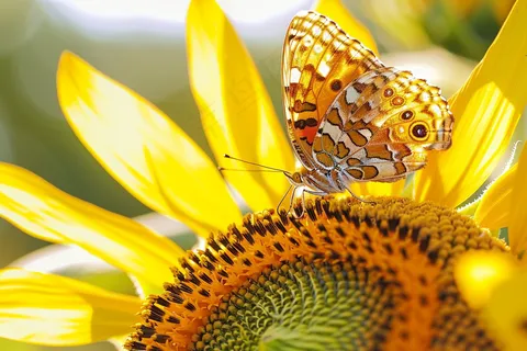 向日葵向阳鲜花摄影图