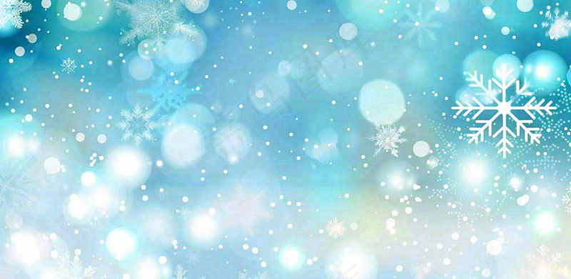 冬天雪花冰冻立冬冬至大寒小寒小雪卡通插画背景(1568x768)