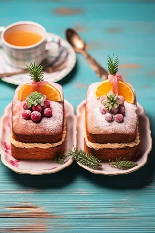 美味的蛋糕节日蛋糕甜点摄影图