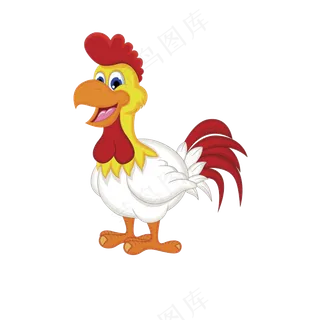 免抠卡通可爱的公鸡