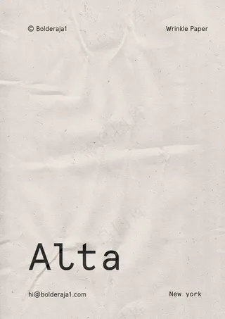 文字样机褶皱纸面海报(7)源文件模板免扣设计