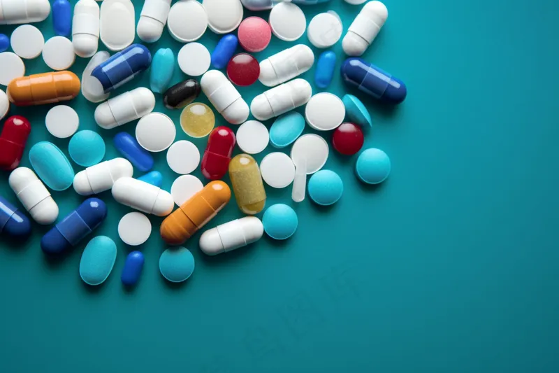 医疗药品药丸摄影图(4032x2688)