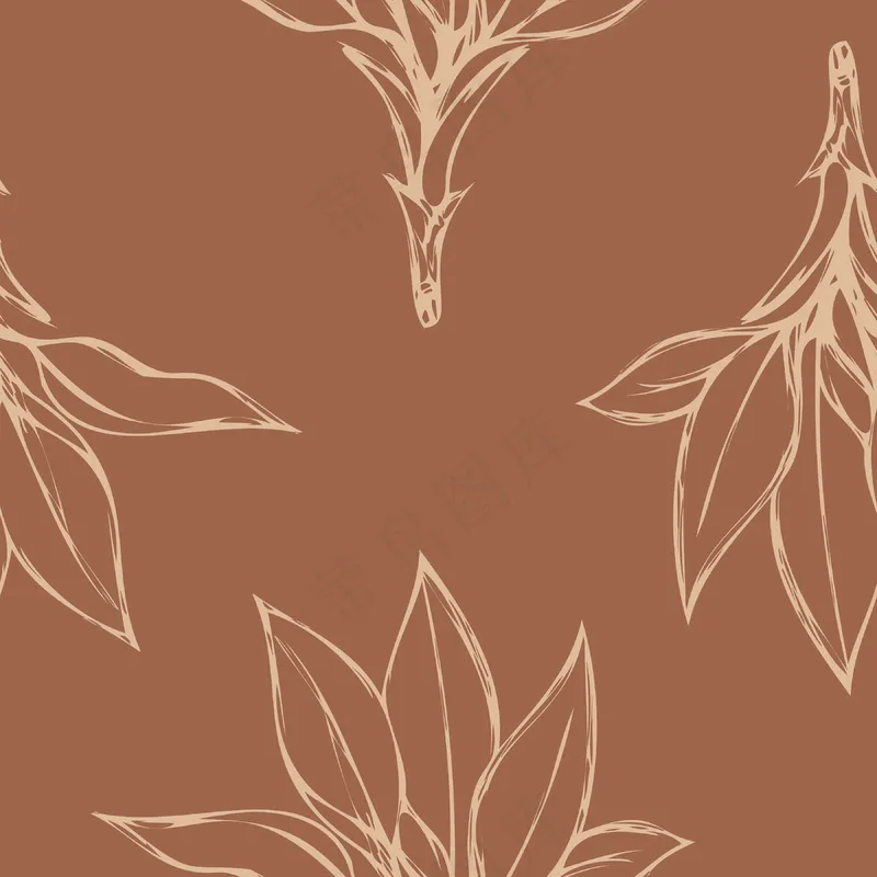 植物森系底纹